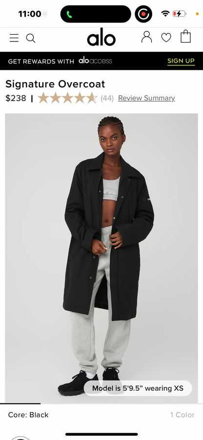 Signature Overcoat