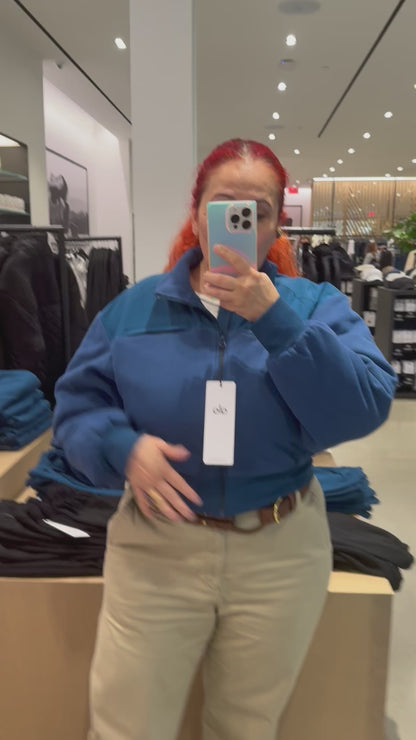Polar Fleece Cropped Wintry Mix Jacket