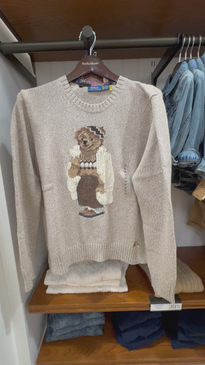 Ralph lauren ayıcıklı koton kazak